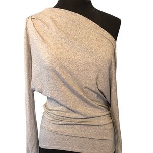 The Art of Style Uplift Off the Shoulder Top Heather Gray